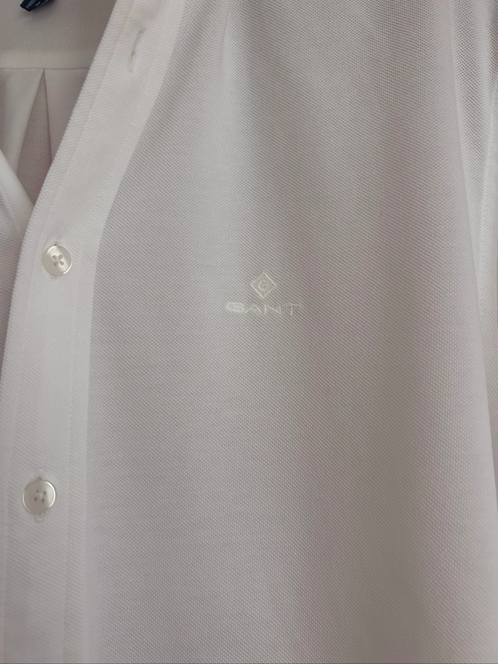 Lot 2 chemises blanches GANT Tech Prep Piqué – Taille L (41/42) – photo 4